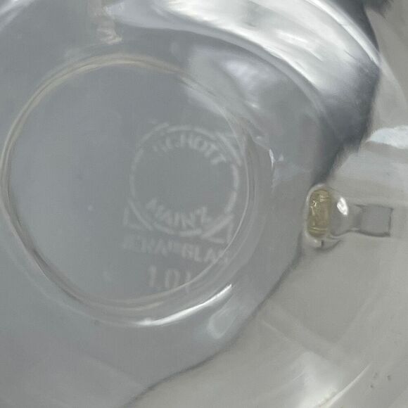 Schott Mainz Jenaer Glas Teapot, 1L W/Infuser And Lid Vintage - Picture 5 of 7